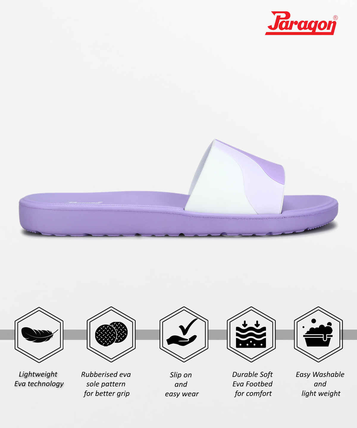 Paragon Women's Purple Eva Slippers EVK10929L UK 6