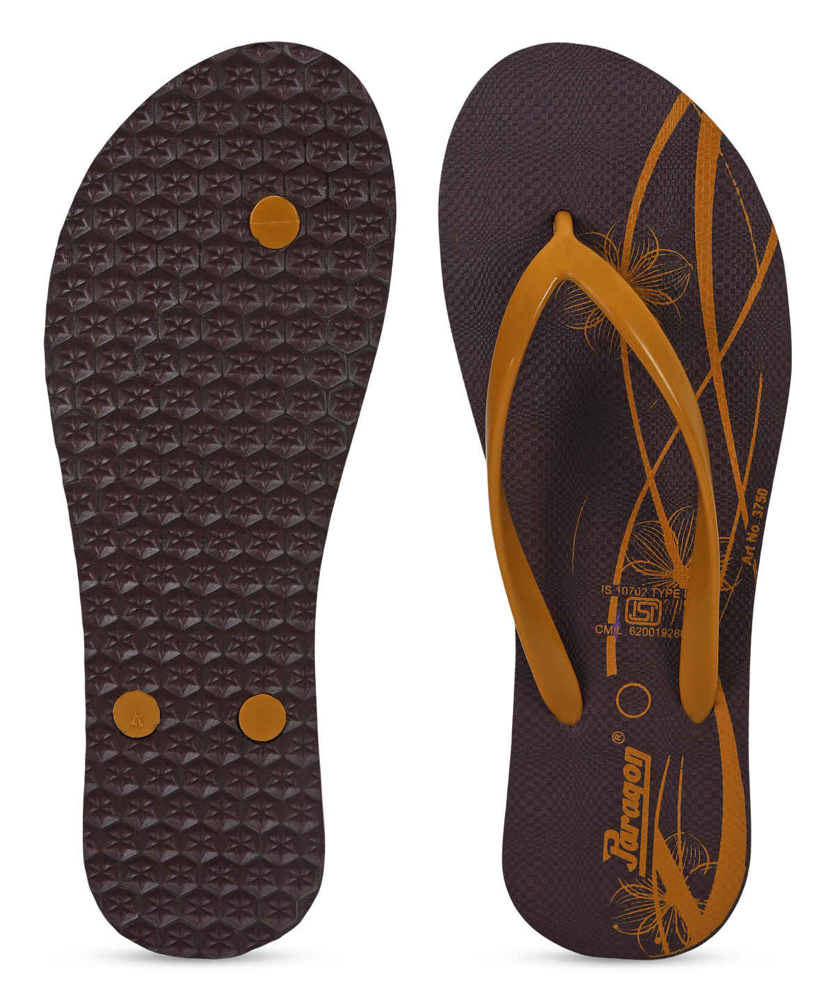 Paragon Women's Lightweight & Waterproof Hawai Slipper | Brown - UK 7