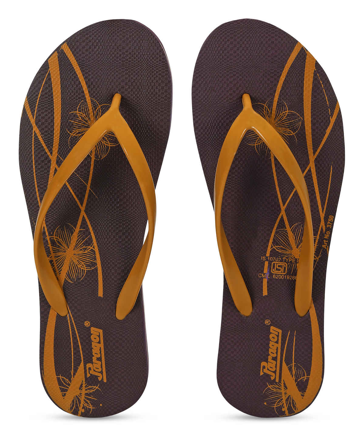 Paragon Women's Lightweight & Waterproof Hawai Slipper | Brown - UK 5