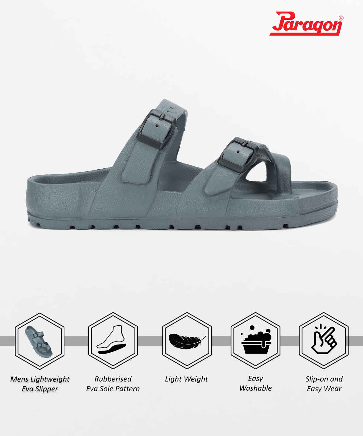 Paragon Men's Dark Eva Slippers EVK3408G UK 6