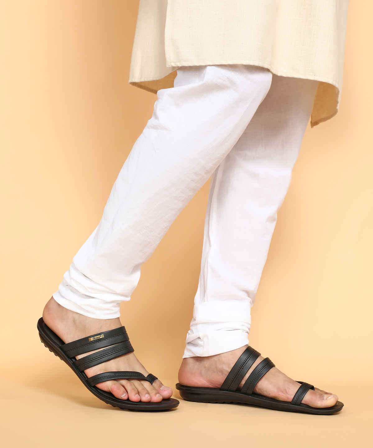 Paragon Men's Black Pu Water Resistant Sandals PUK2224G UK 9