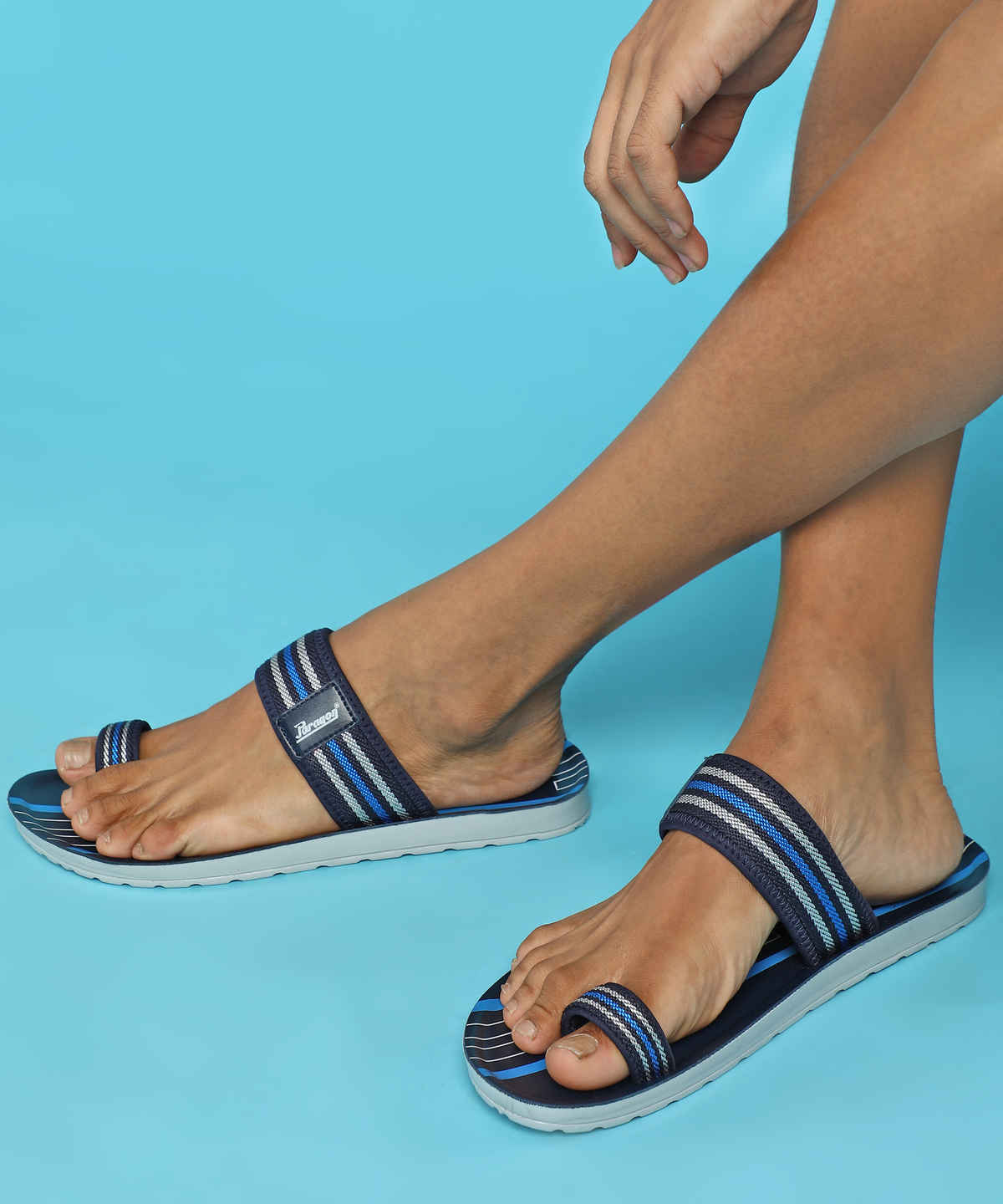 Paragon Men's Blue Pu Slippers PUK2226G UK 7