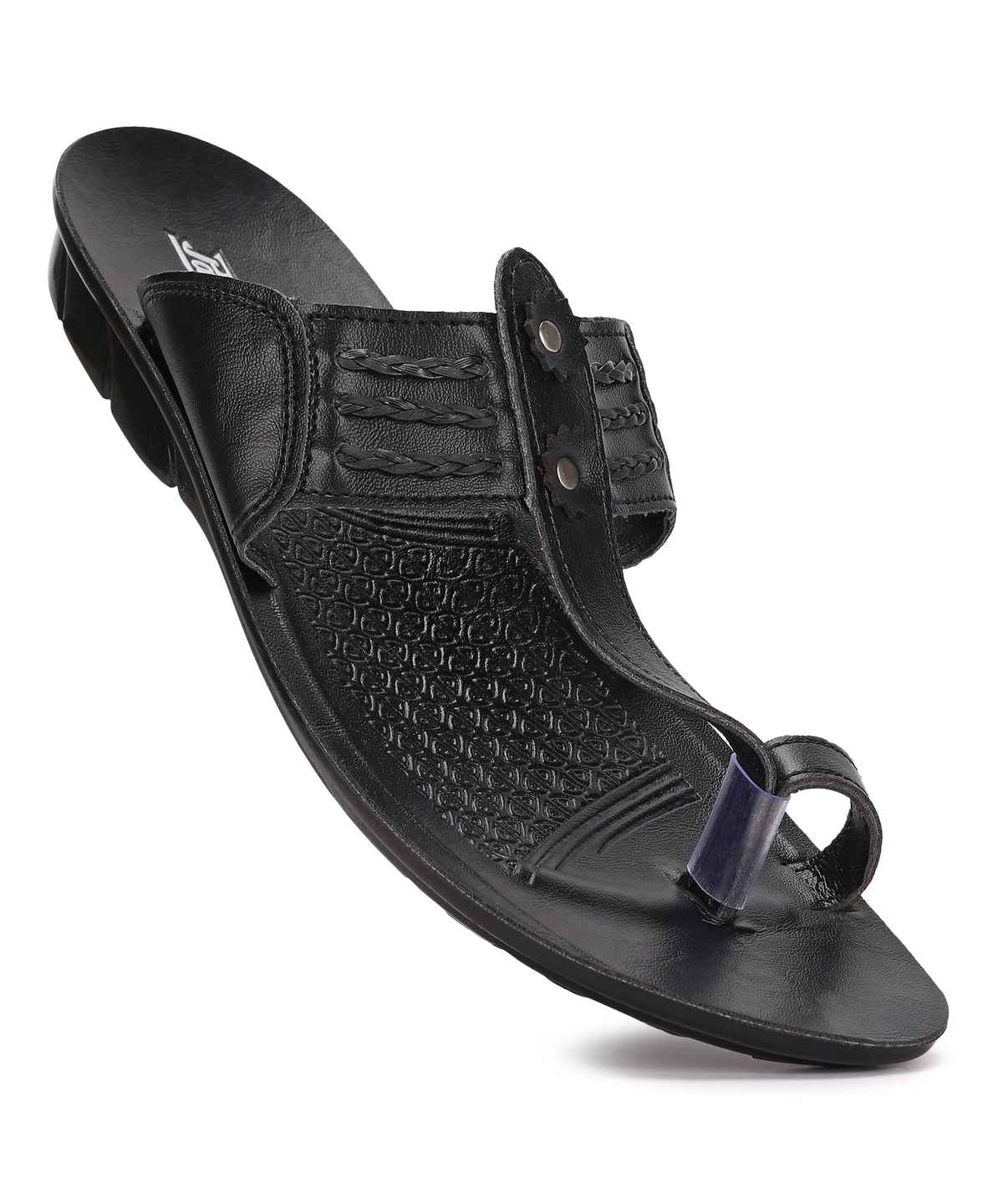 Paragon Men's Black Pu Sandals PUK2230G UK 9
