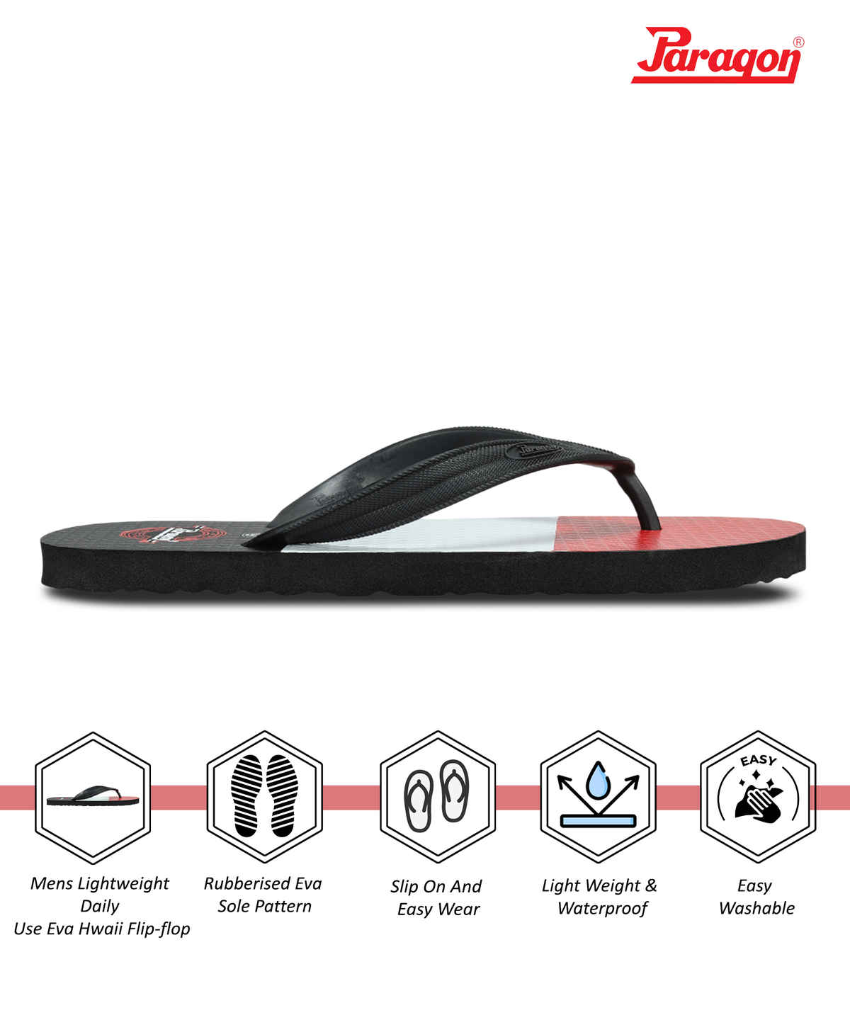 Paragon Men's White Hwk Slippers HWK3717G UK 9