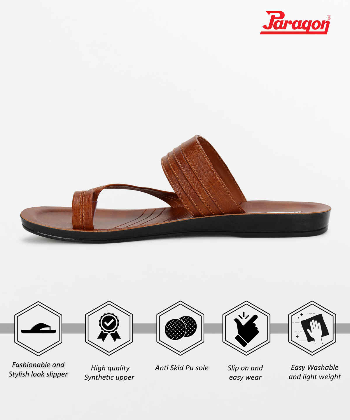 Paragon Men's Tan Pu Sandals PUK2234G UK 8
