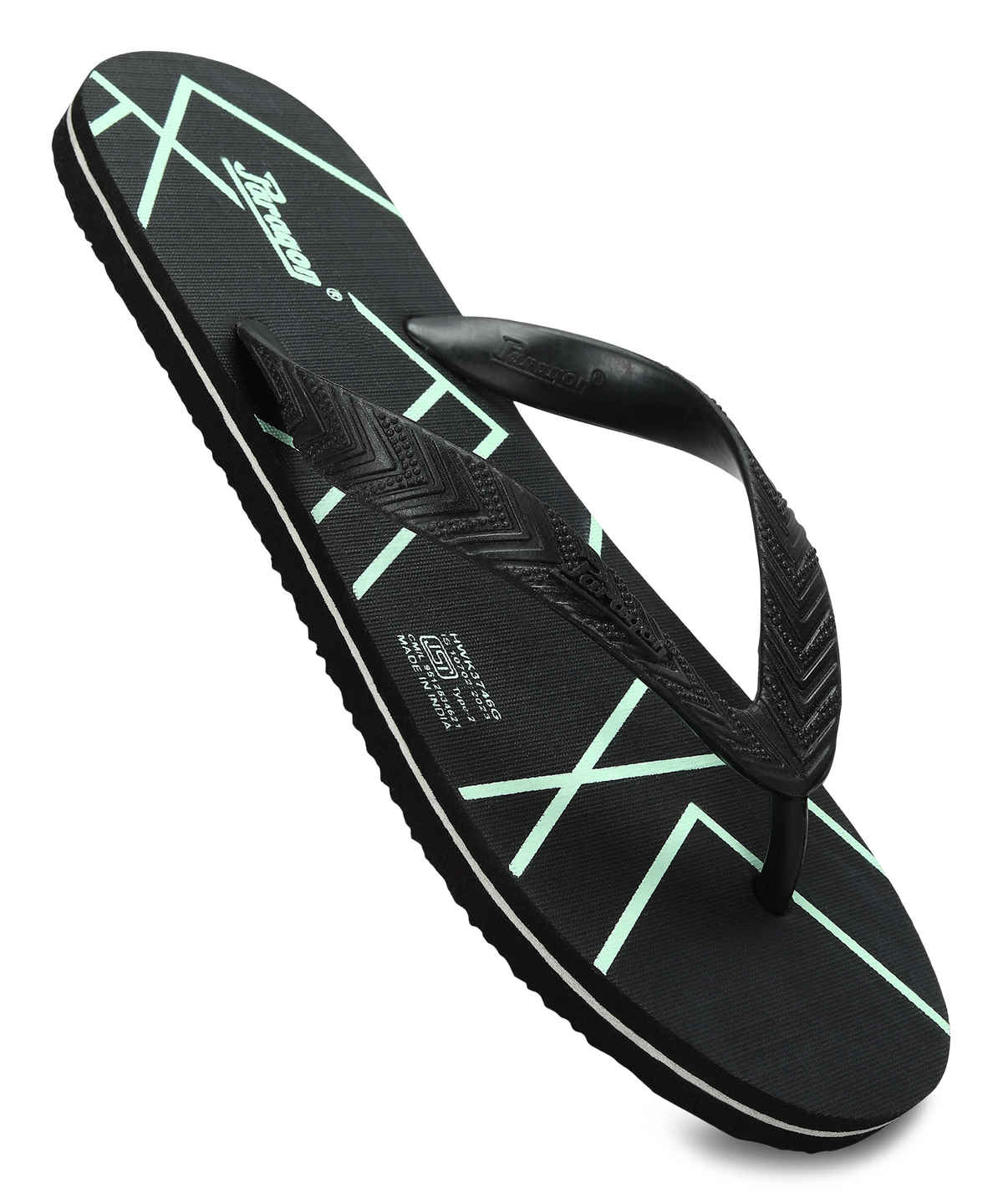 Paragon Men's Lightweight & Waterproof Hawai Slipper | Neon Green - UK 10