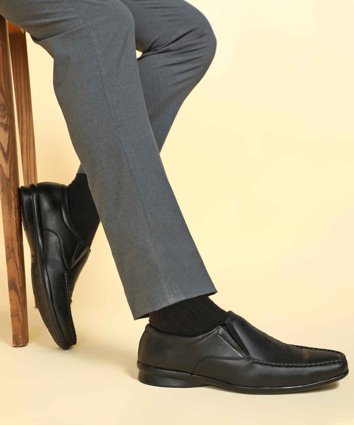 Paragon Men's Black Pvc Formal Shoes K11236G UK 9