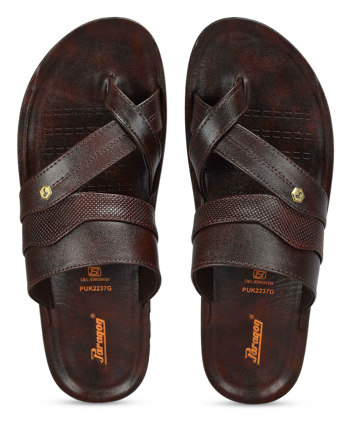 Paragon Men's Brown Pu Sandals PUK2237G UK 10