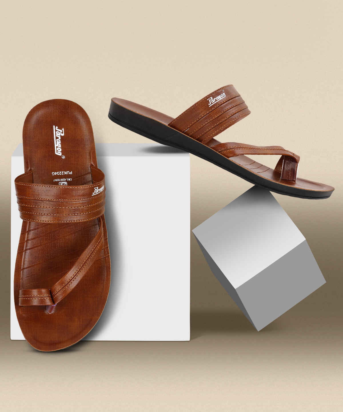Paragon Men's Tan Pu Sandals PUK2234G UK 8