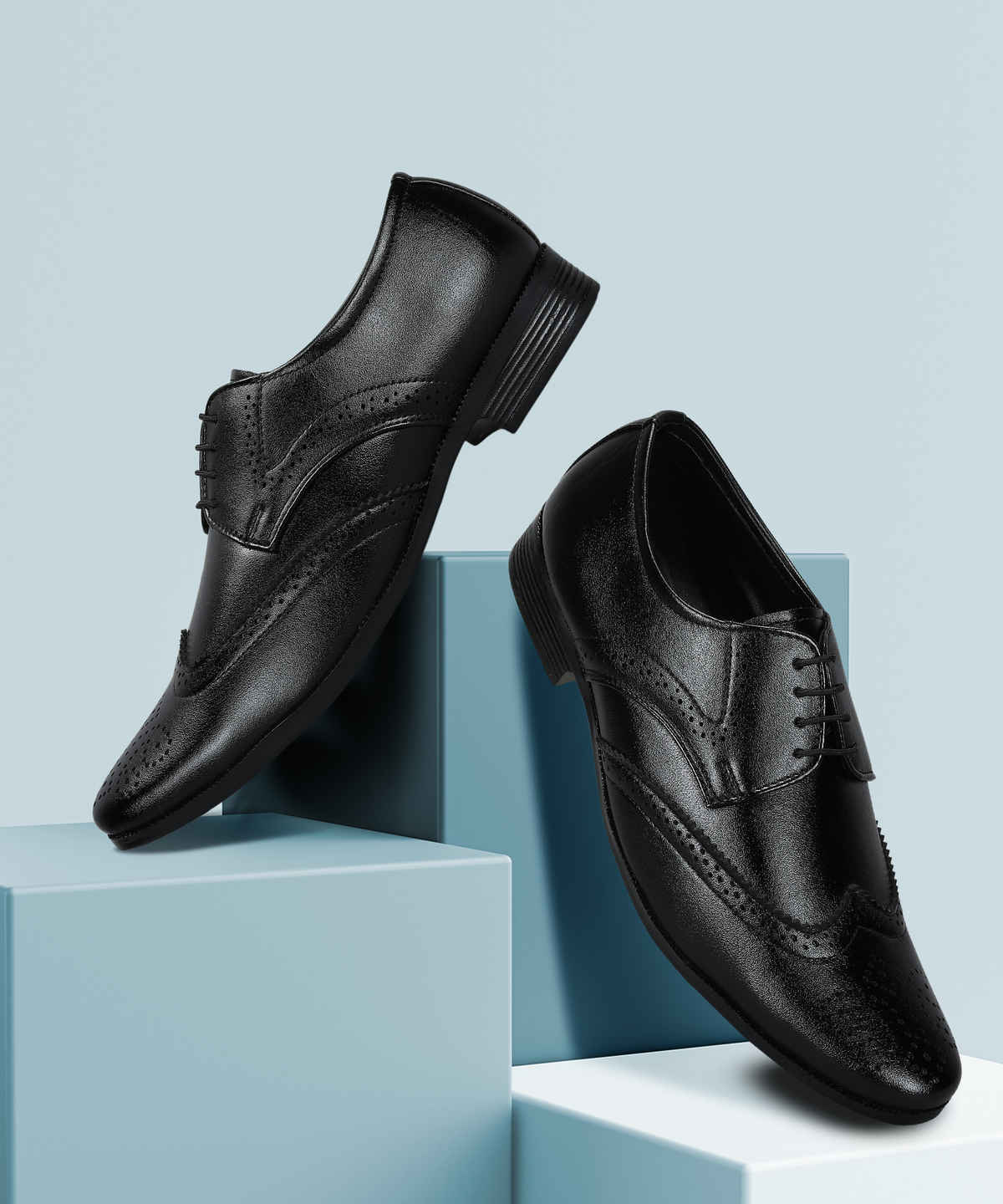 Paragon Men's Black Pvc Formal Shoes K11242G UK 6