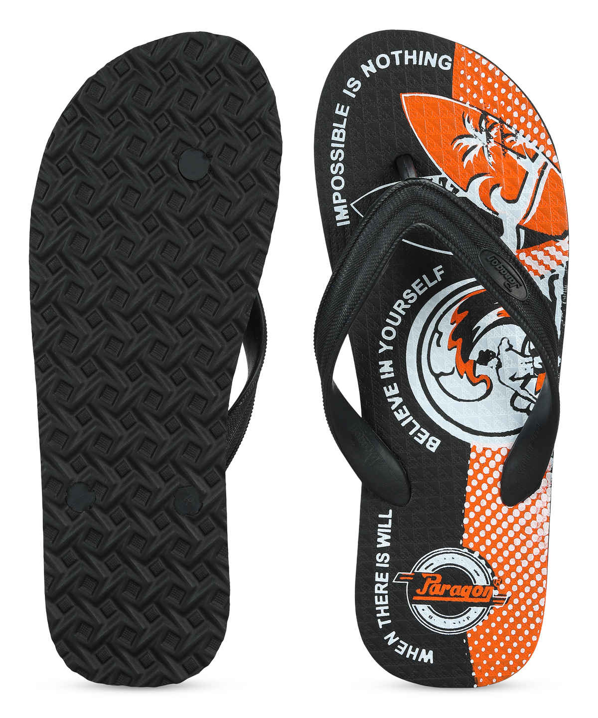 Paragon Men's Orange Hwk Slippers HWK3720G UK 7