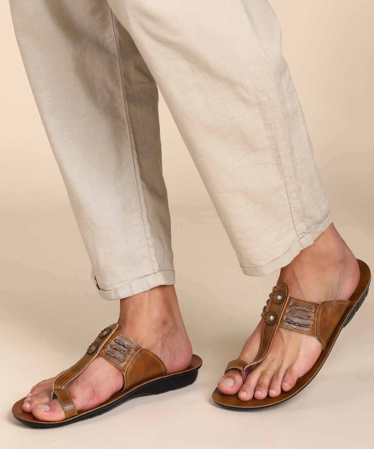 Paragon Men's Tan Pu Water Resistant Sandals PUK2230G UK 7