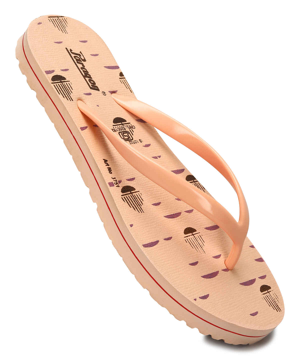 Paragon Women's Lightweight & Waterproof Hawai Slipper | Beige - UK 6