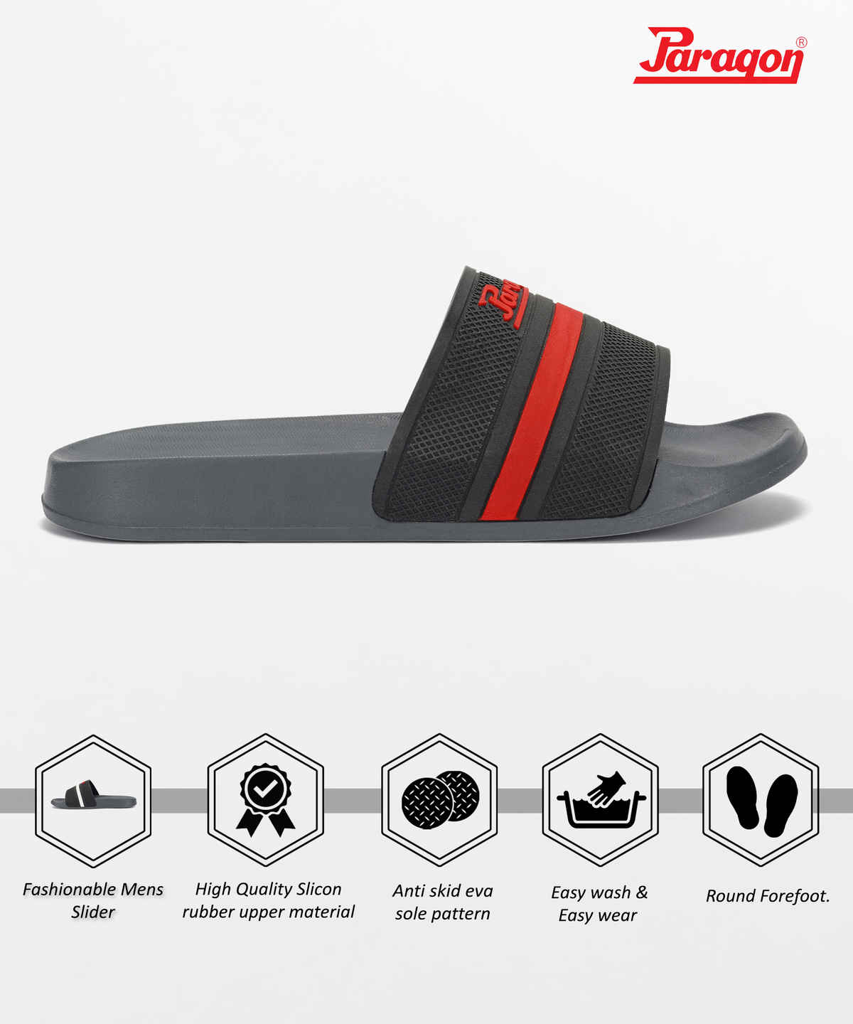 Paragon Men's Black Eva Slippers EVK10917G UK 7