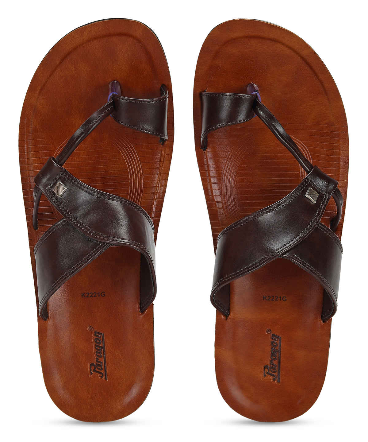 Paragon Men's Brown Pu Sandals PUK2221G UK 7