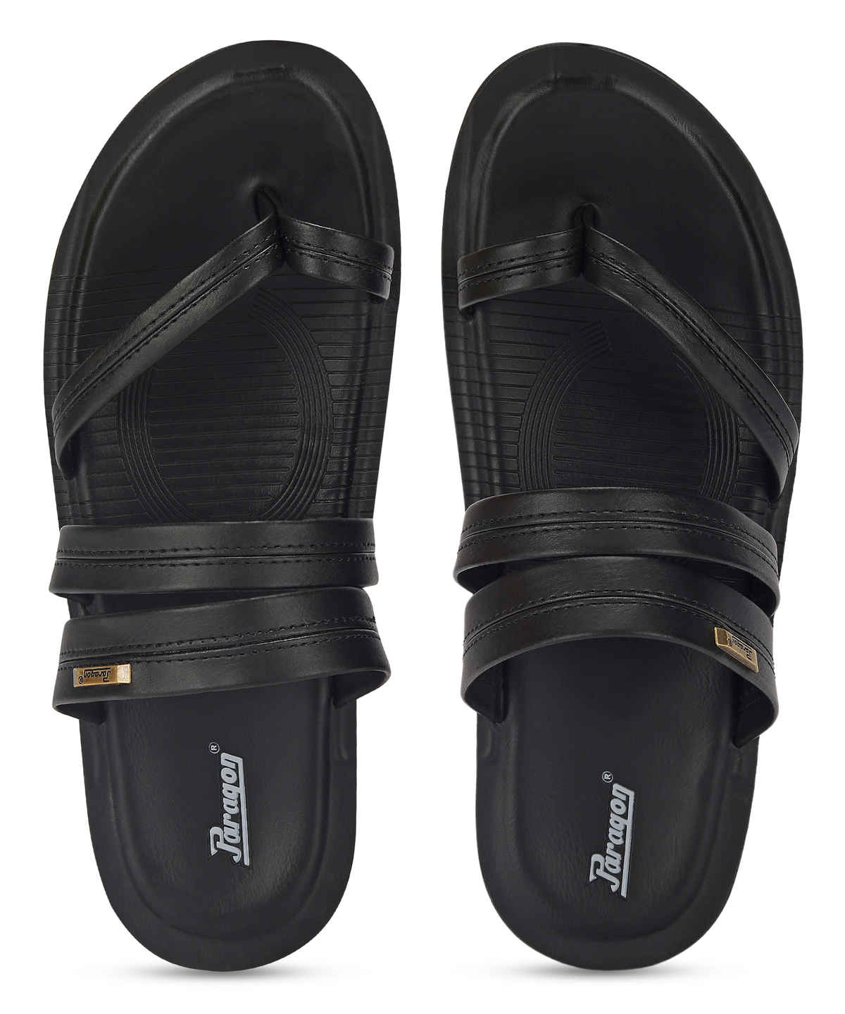 Paragon Men's Black Pu Water Resistant Sandals PUK2224G UK 9