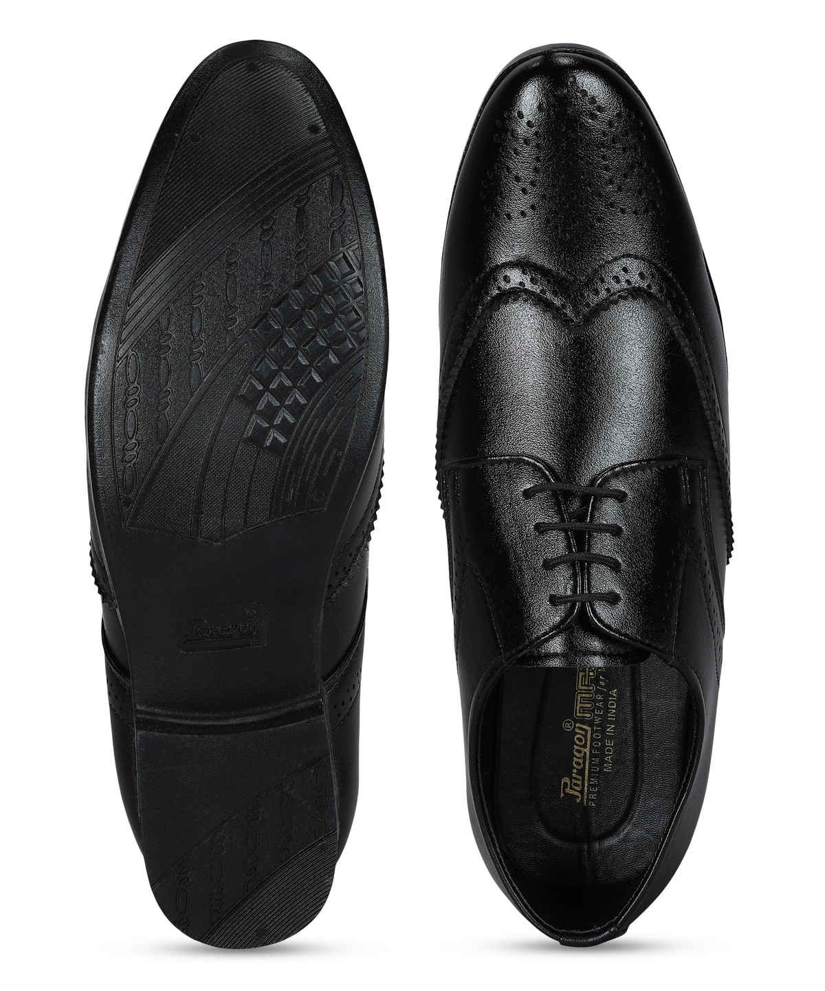 Paragon Men's Black Pvc Formal Shoes K11242G UK 10