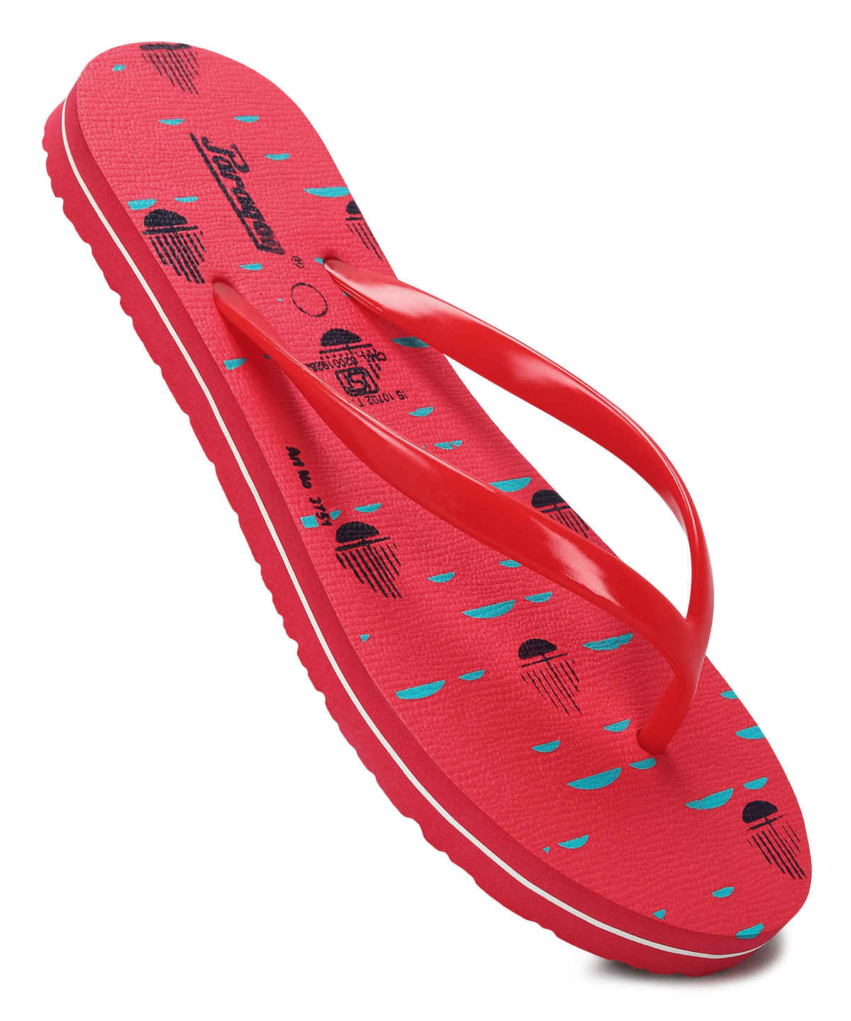 Paragon Women's Lightweight & Waterproof Hawai Slipper| Red - UK 7
