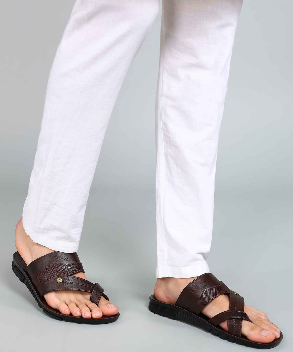 Paragon Men's Brown Pu Sandals PUK2237G UK 10