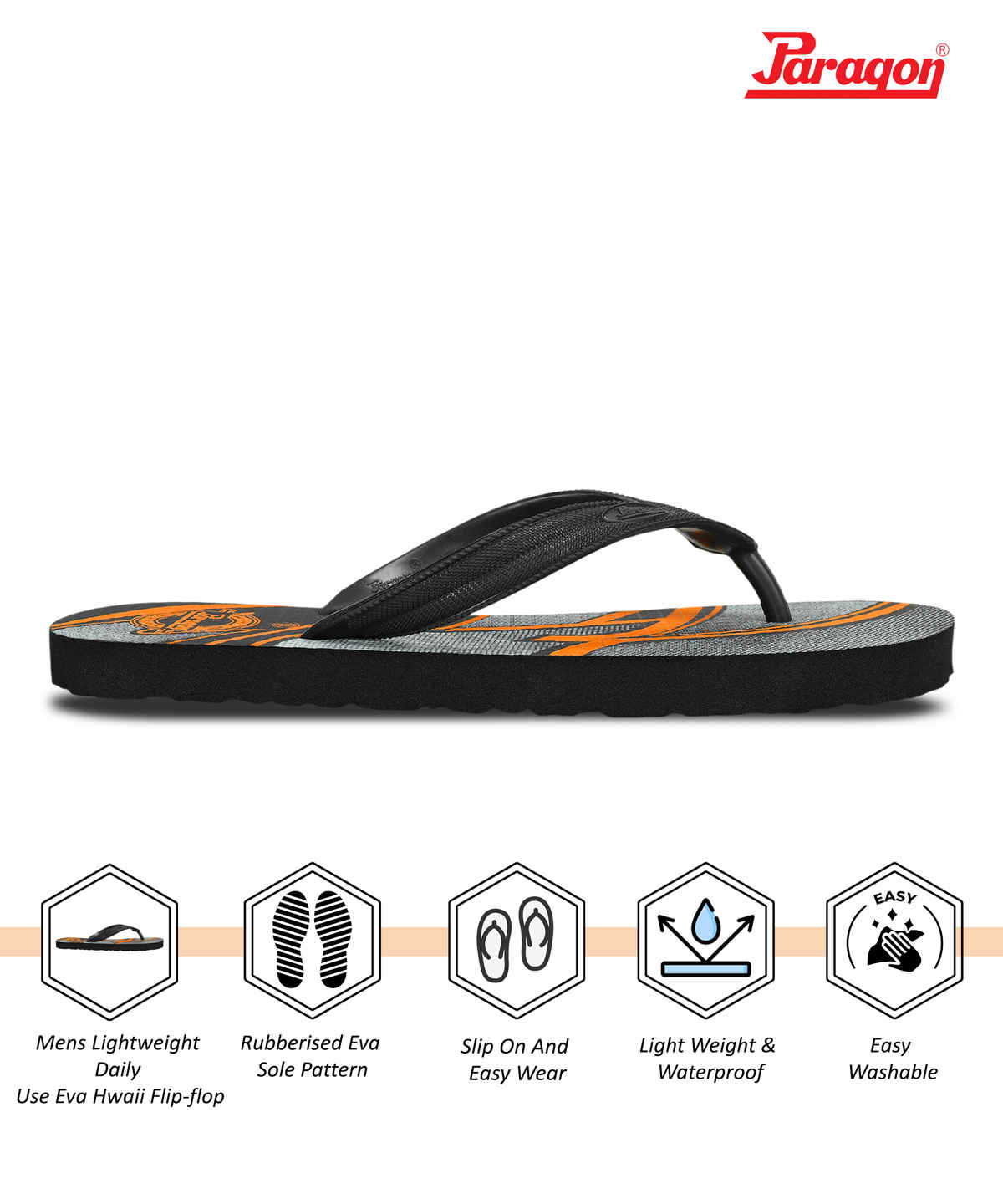 Paragon Men's Grey Hwk Slippers HWK3718G UK 8
