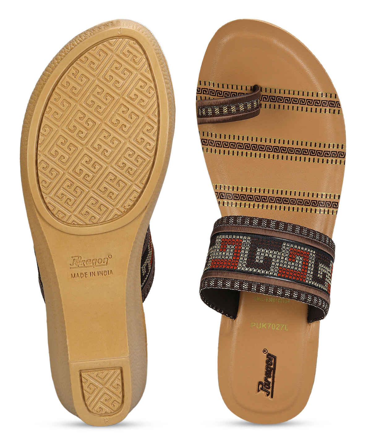 Paragon Women's Brown Pu Sandals PUK7027L UK 8