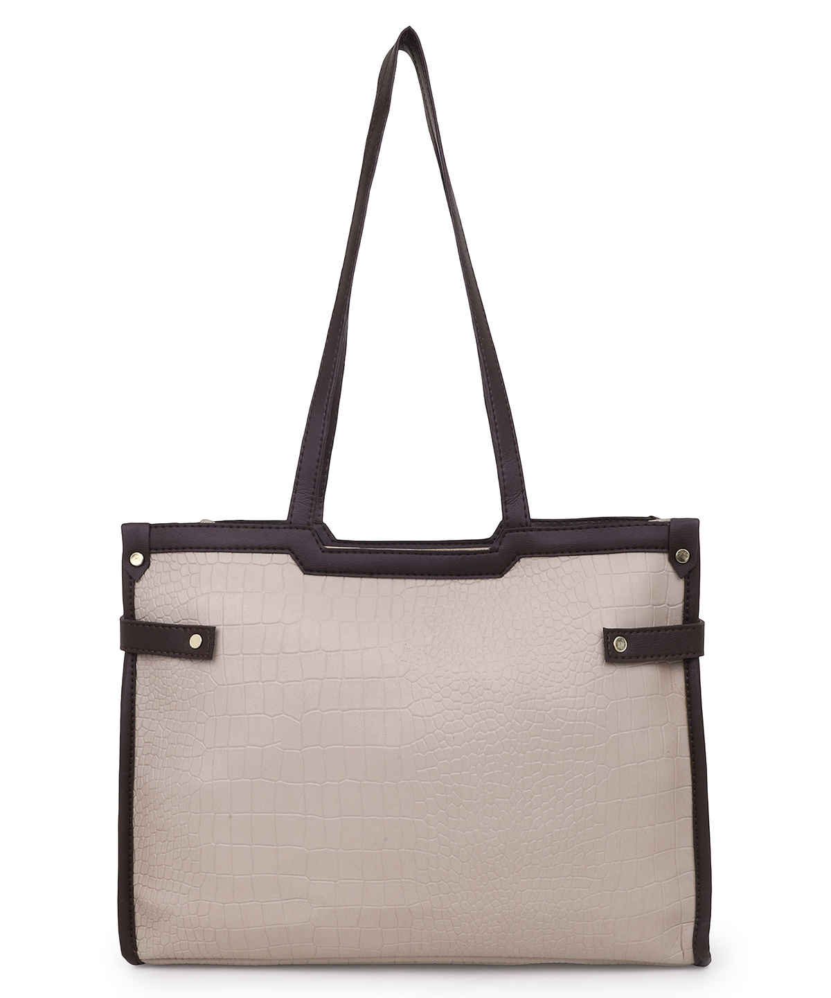 Legal Bribe Stylish Buckle Tote Bag | Beige | LB2065