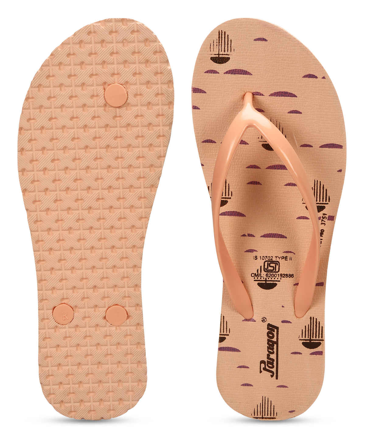 Paragon Women's Lightweight & Waterproof Hawai Slipper | Beige - UK 6