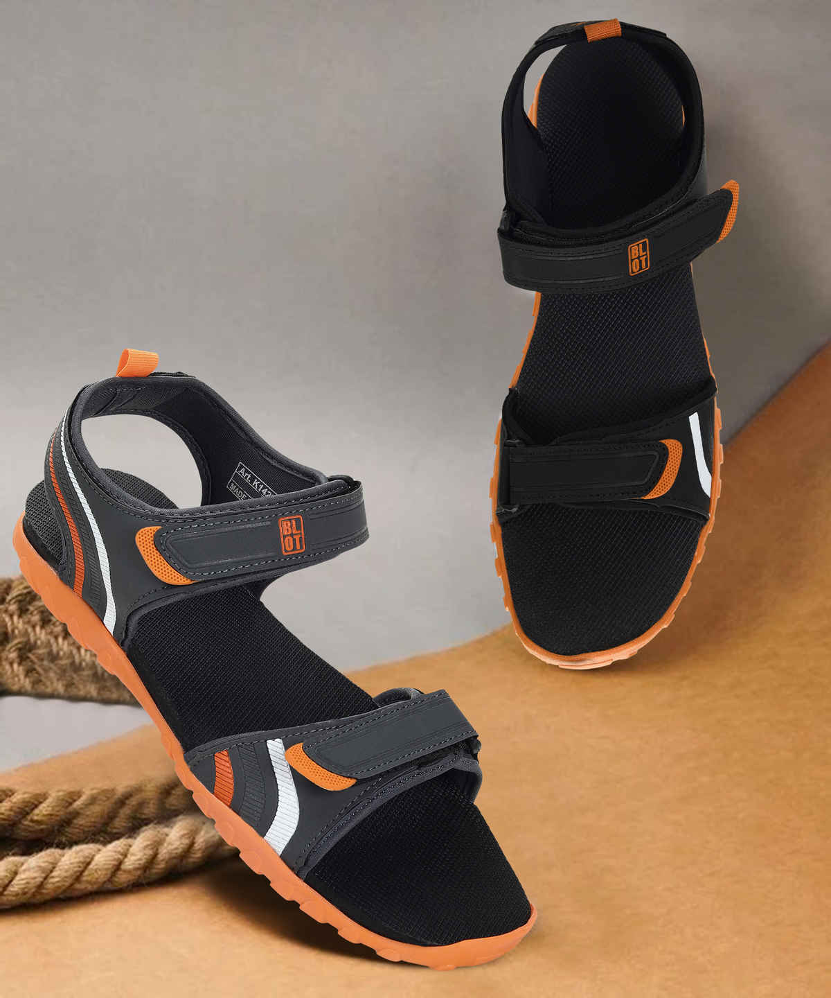 Paragon Men's Grey Tpr Waterproof Sandals K1423G UK 8