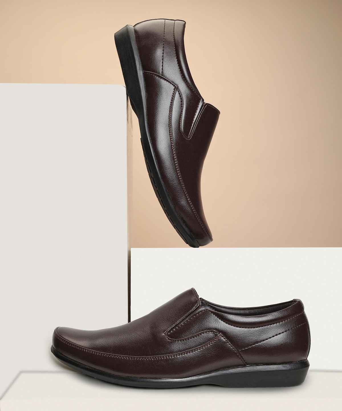 Paragon Men's Brown Pvc Formal Shoes K11240G UK 9