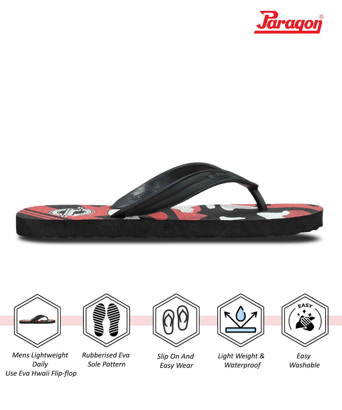 Paragon Men's Red Hwk Slippers HWK3717G UK 10