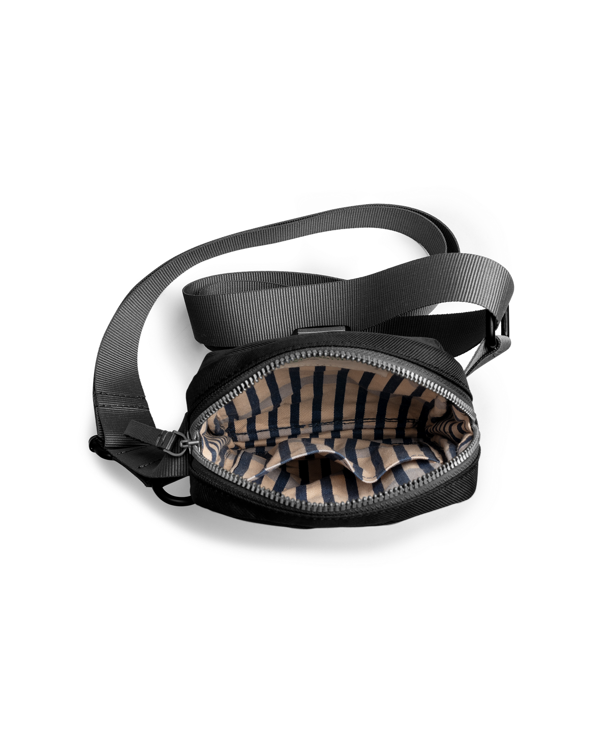 Daily Objects Unisex Polyester 2.6 L Crossbody Bag | Black