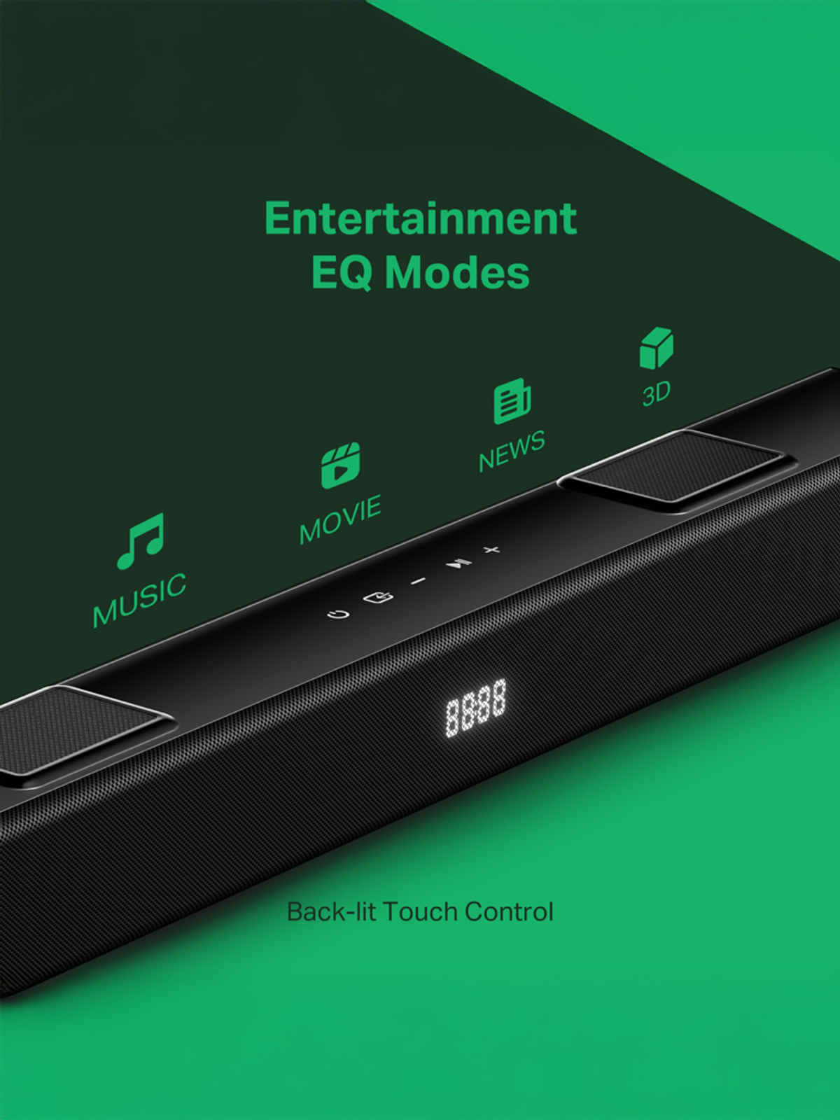 boAt Aavante 2.2 800, 80W Signature Sound, 2.2 CH Built in Subwoofer, Touch Controls| Premium Black