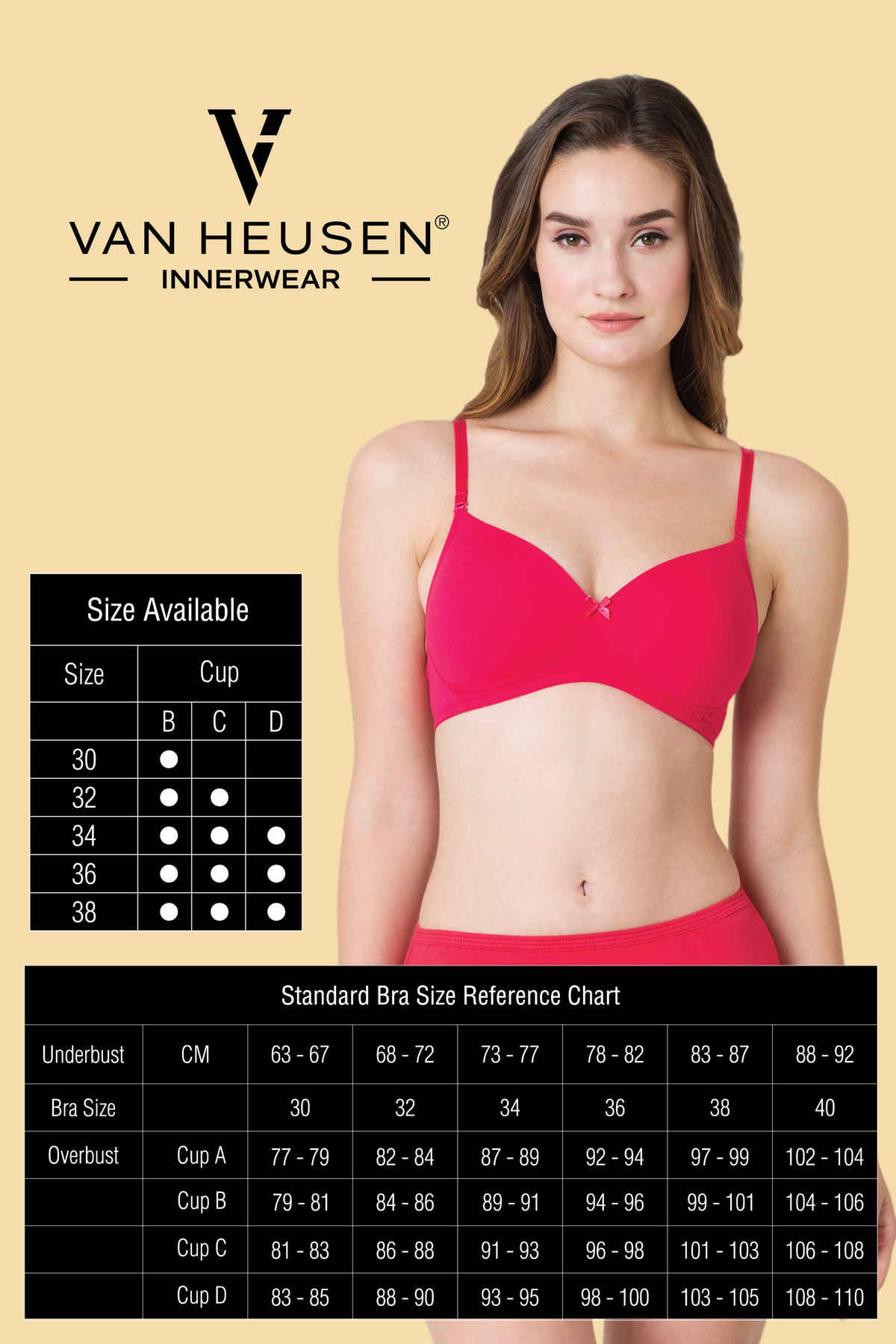 Van Heusen Women White Solid Anti Bacterial Wireless Bra |32C