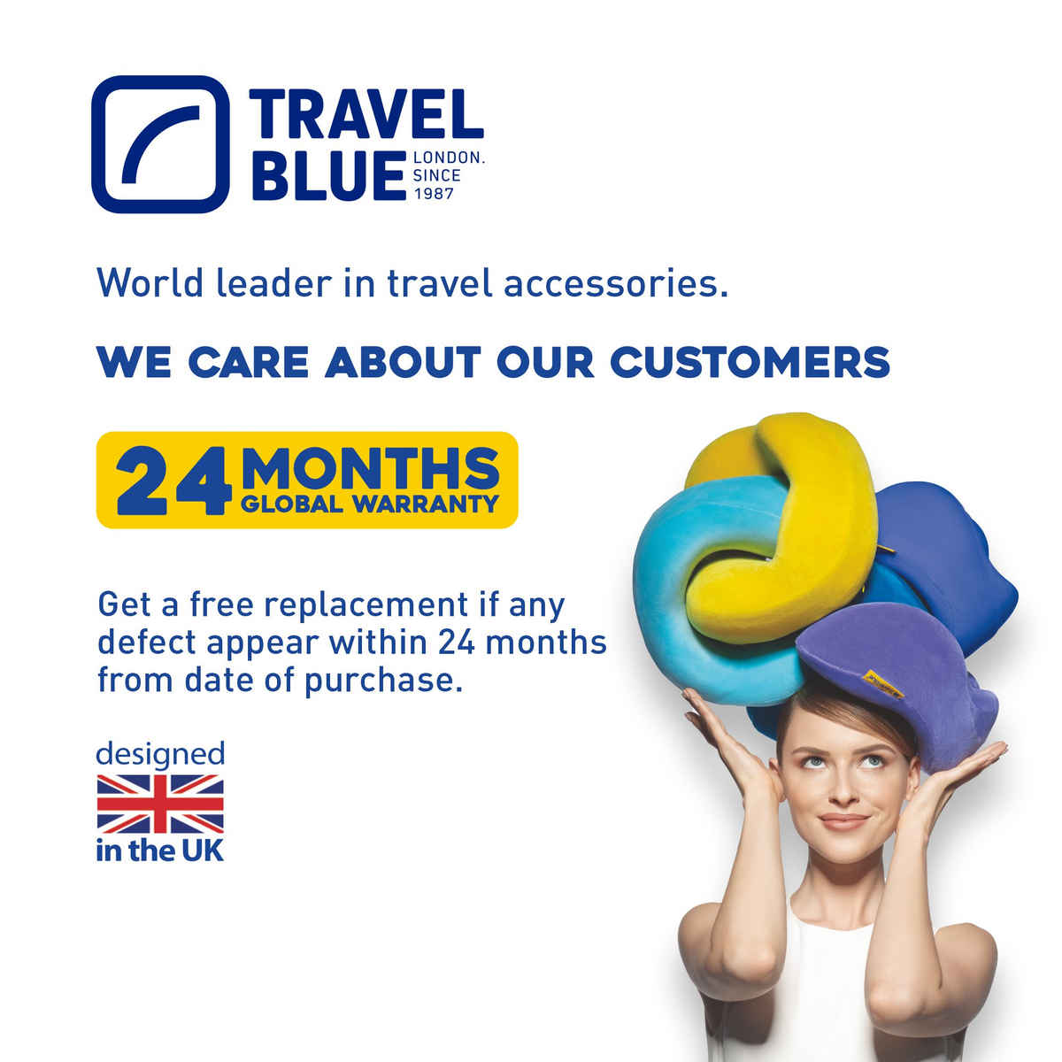 Travel Blue Unisex ABS and Brass Travel Lock | Blue