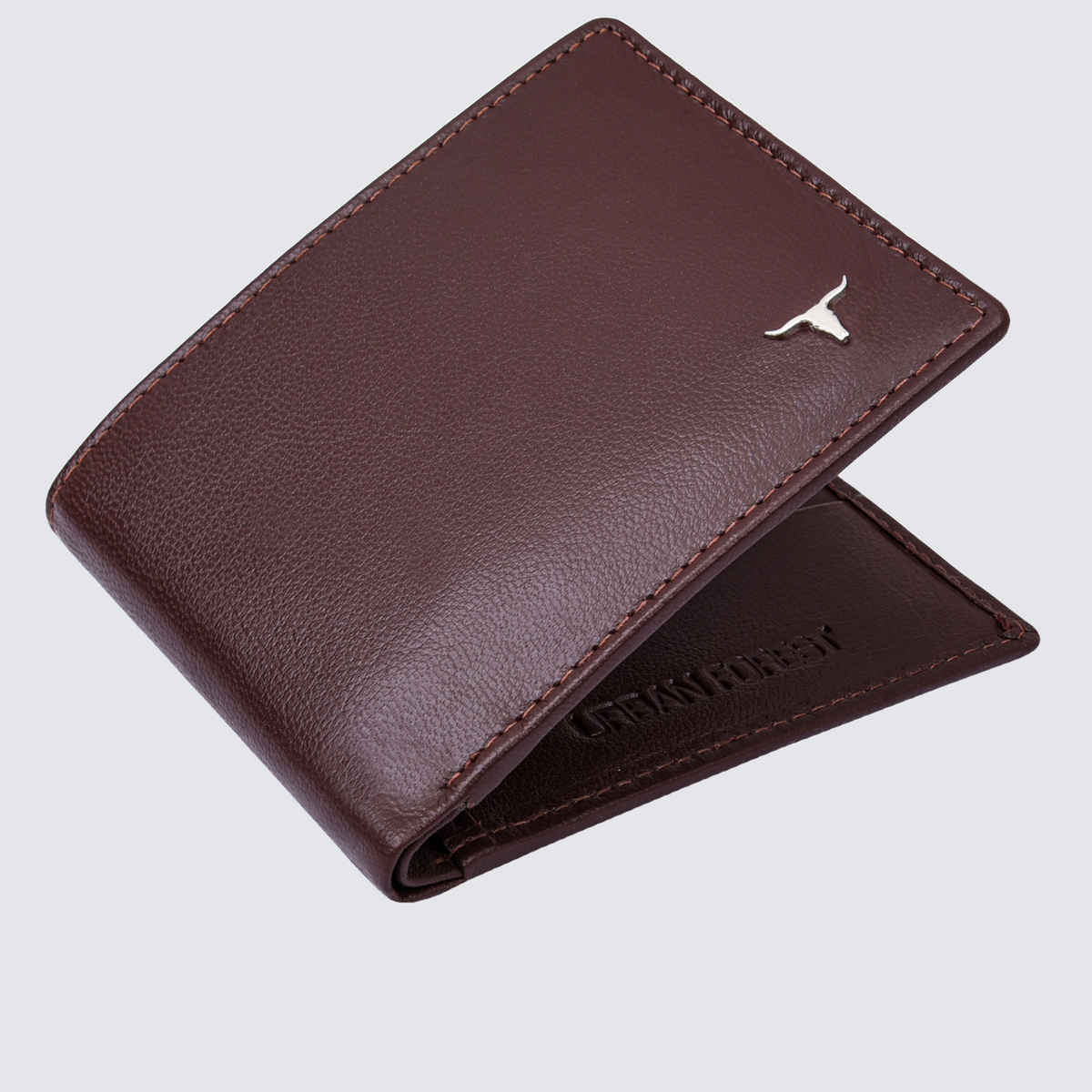 URBAN FOREST Men's Gary Aniline Leather Wallet, Pen & Keychain Combo Gift | Brown