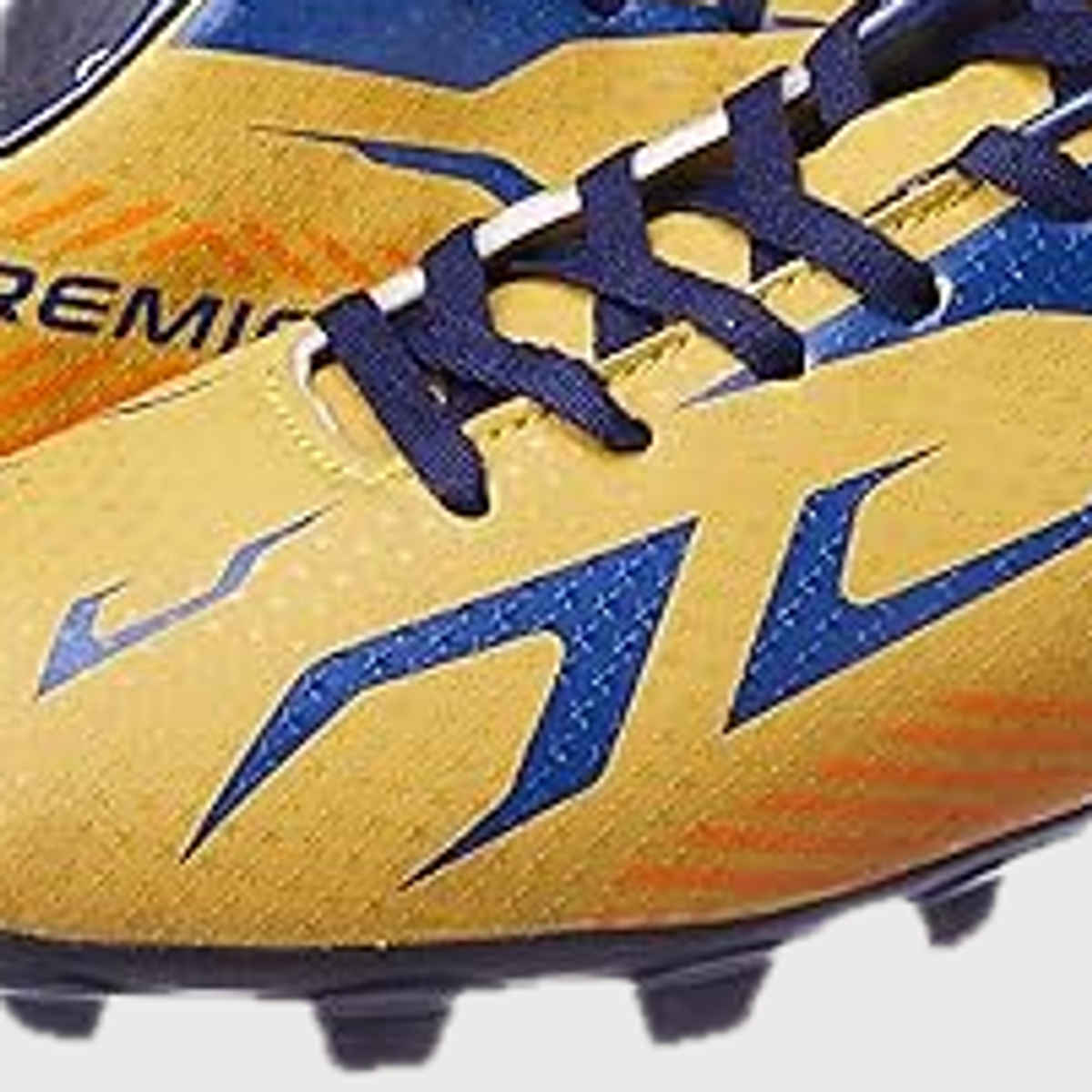 Vector X Premier Football Studs Football Shoes For Men (7, Yellow-Blue)