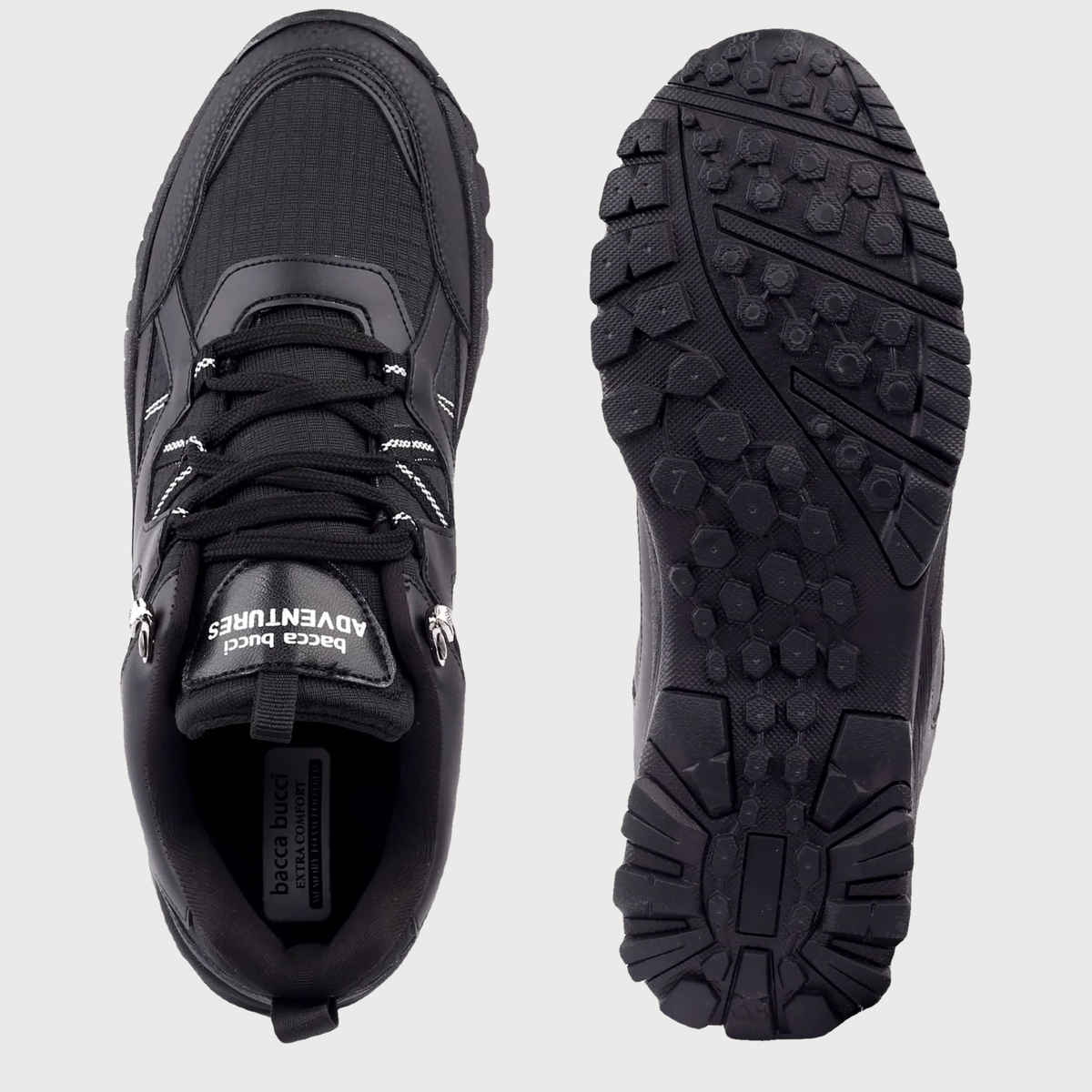 Bacca Bucci Atlas Men's Waterproof Hiking and Trekking Shoes Black | UK 9