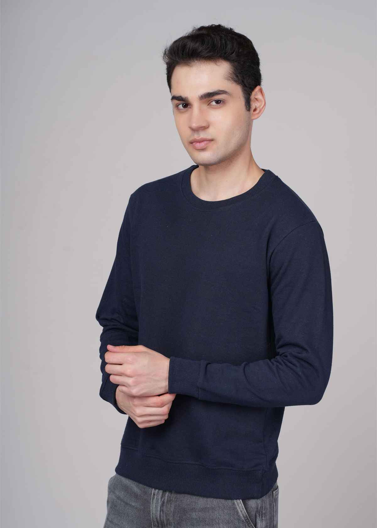 Outlaws Men's Cotton Rich Premium Sweatshirt | Navy - M