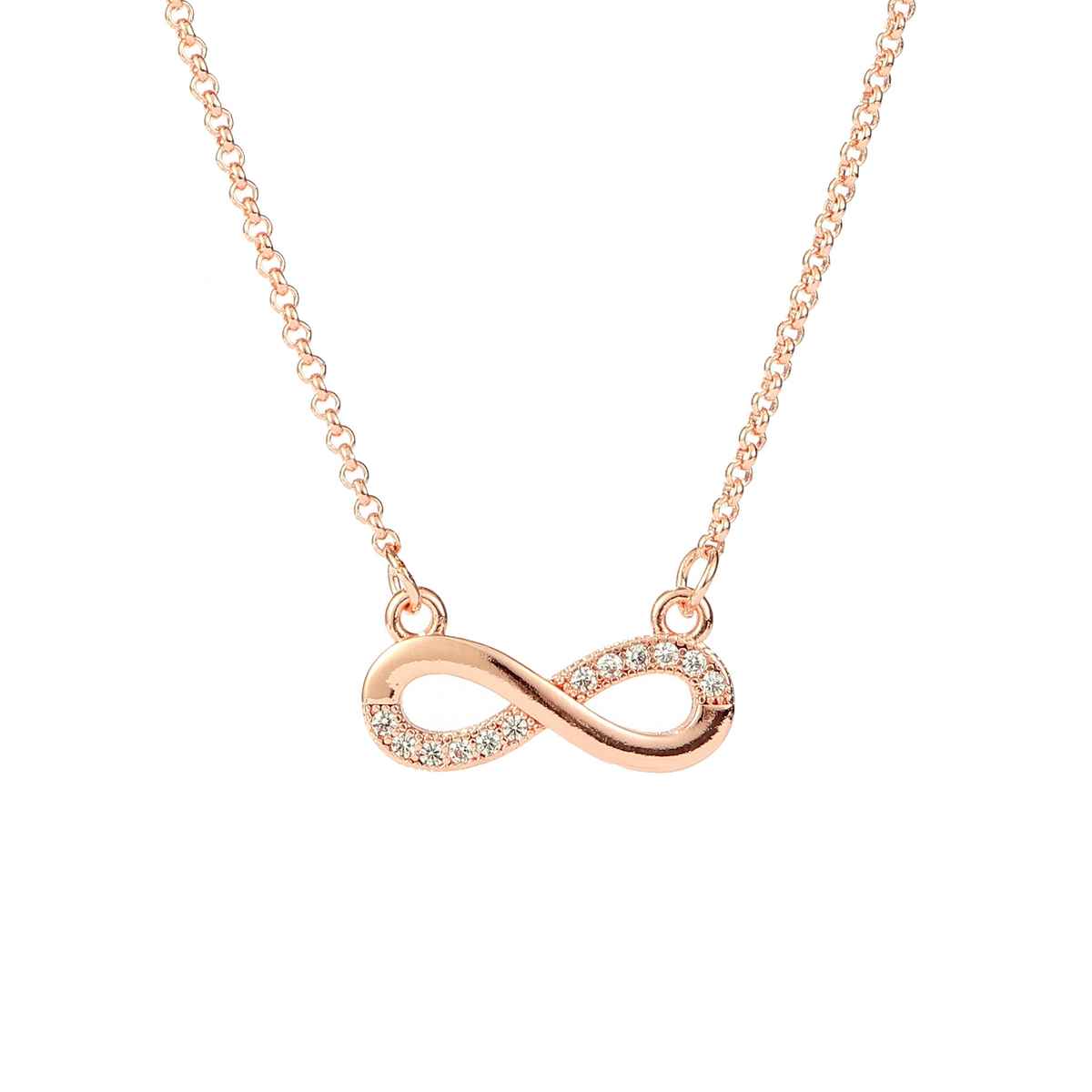 SALTY Eternal Connection Symbol White Necklace | Gold | White