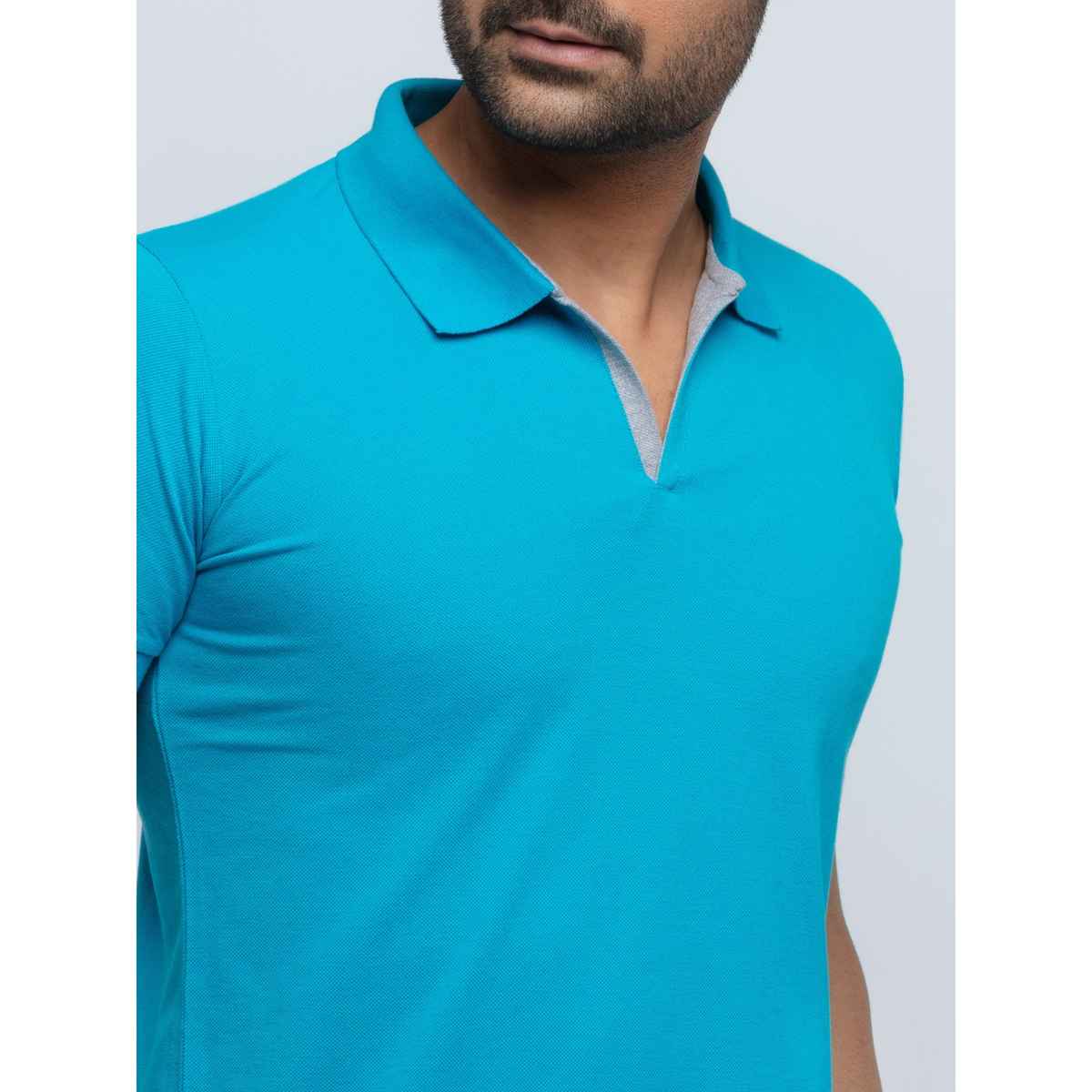 Status Quo Mens Slim Fit Polo T-Shirt | Deep Sea | XXL