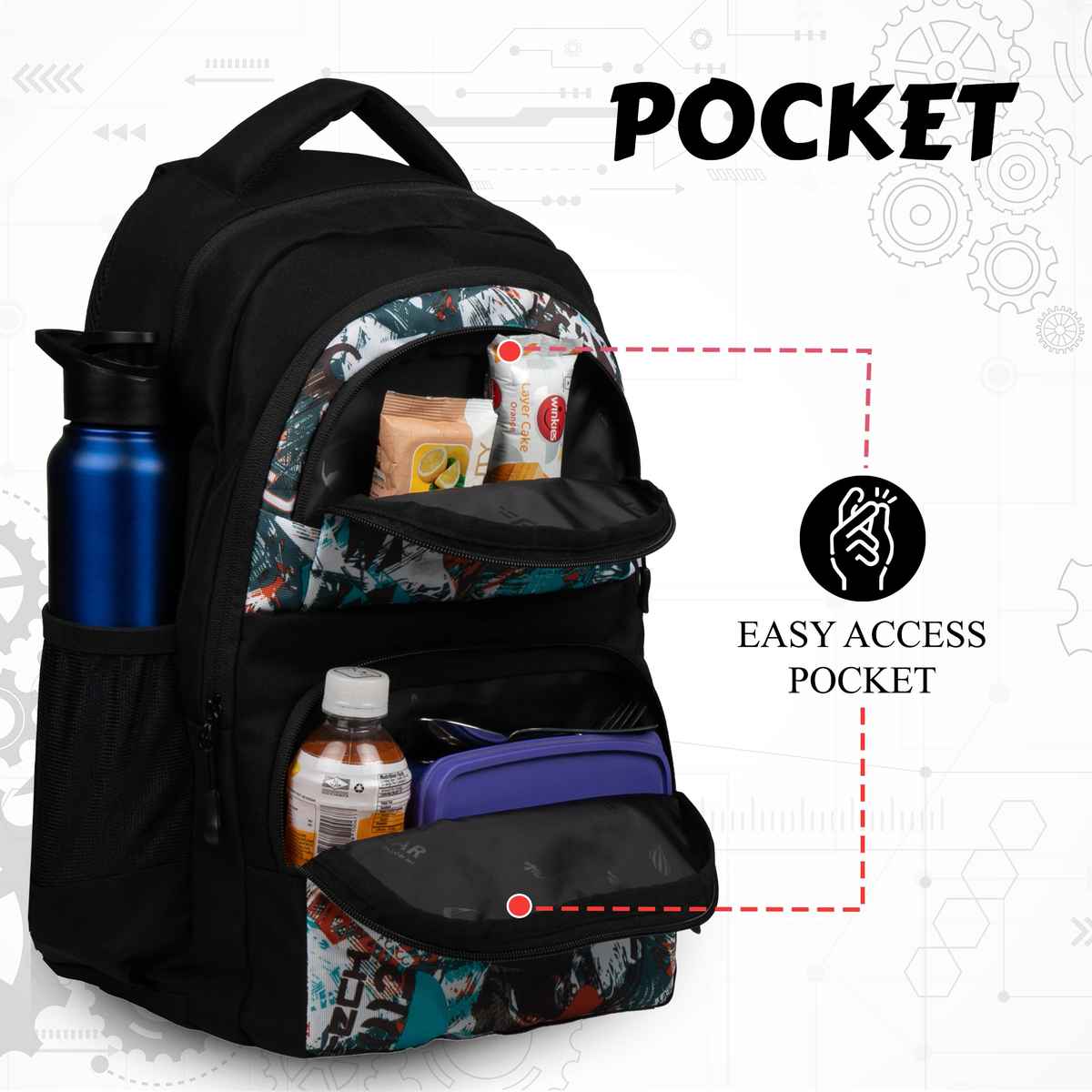 F Gear Unisex Polyester 23 L Padded Grab Handle Backpack | Wild Moss