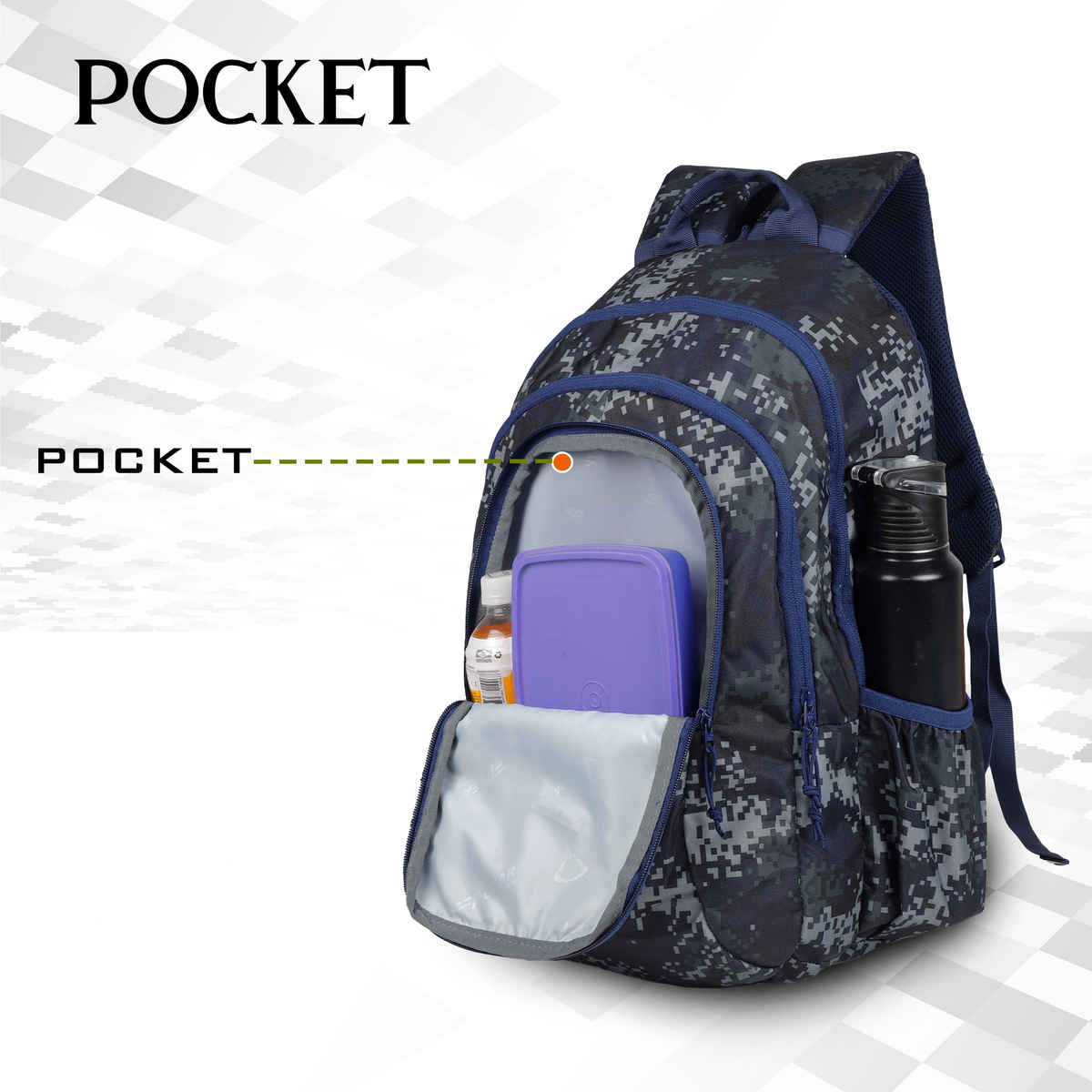 F Gear Unisex Camouflage Nylon 23 L Backpack | Assorted - M