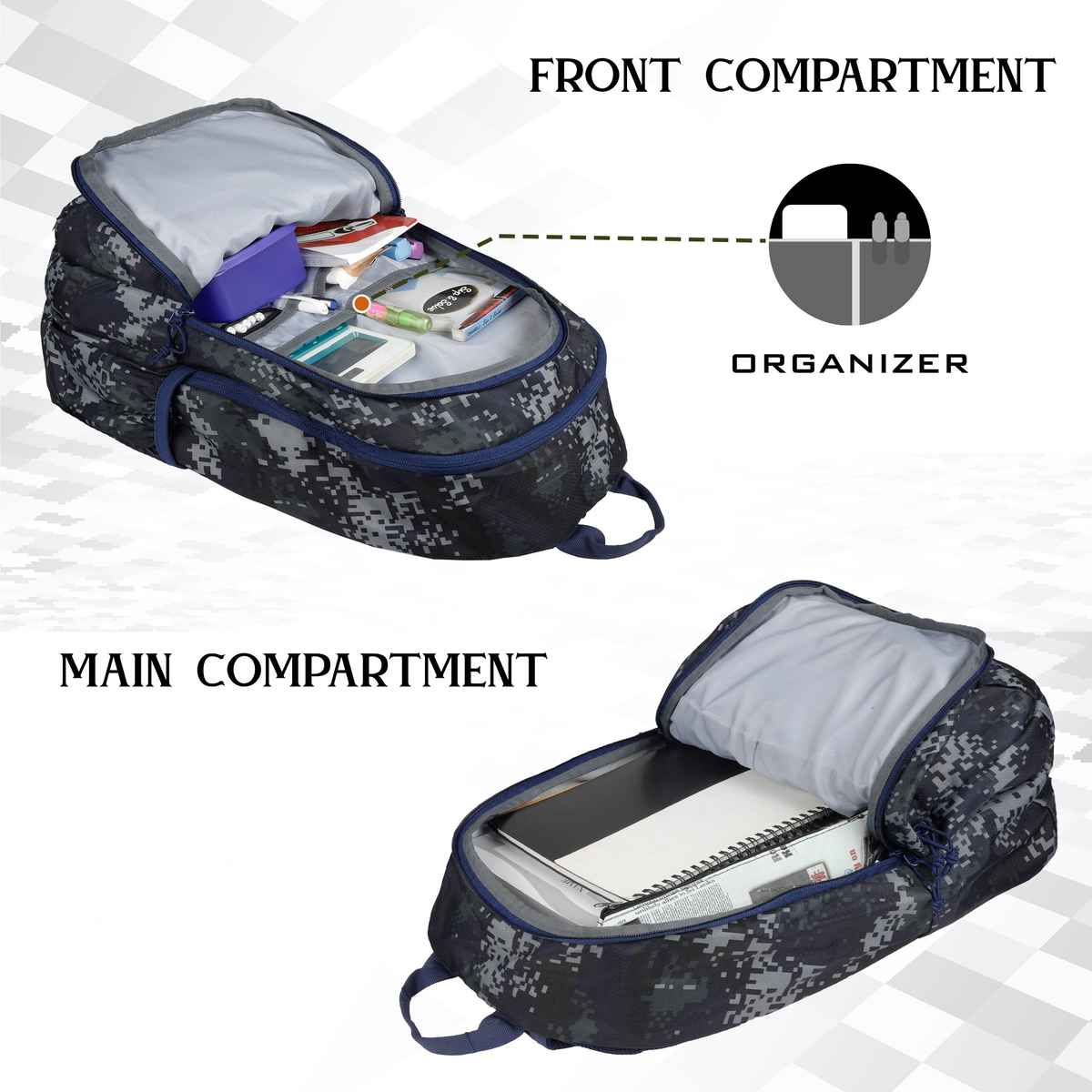 F Gear Unisex Camouflage Nylon 23 L Backpack | Assorted - M