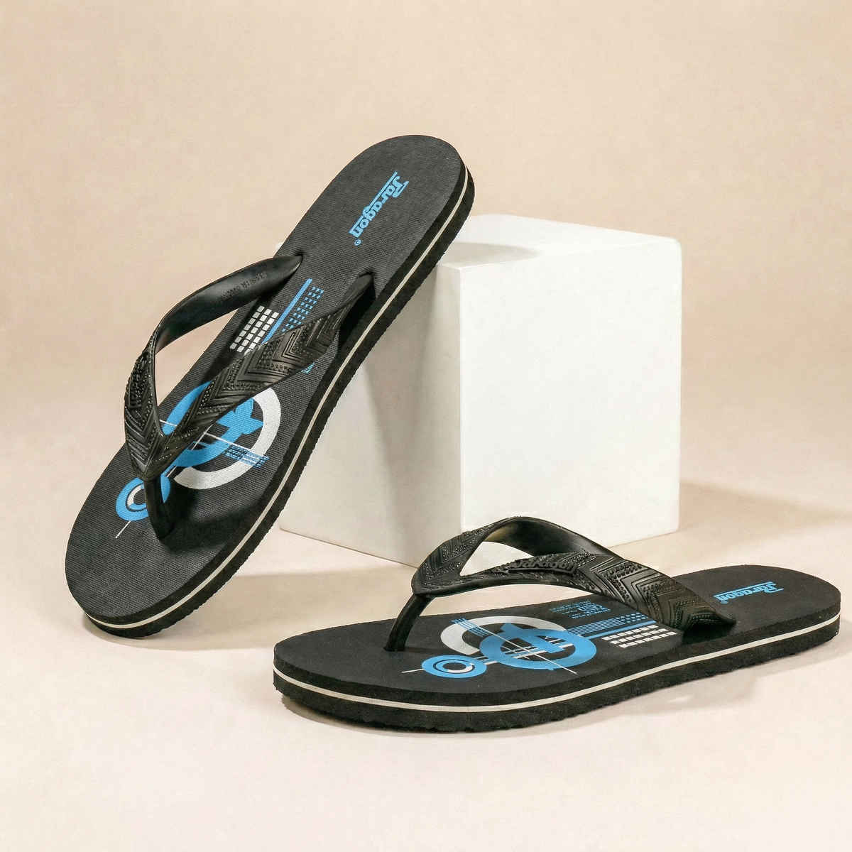 Paragon Men's Lightweight & Waterproof Hawai Slipper | Blue - UK 10