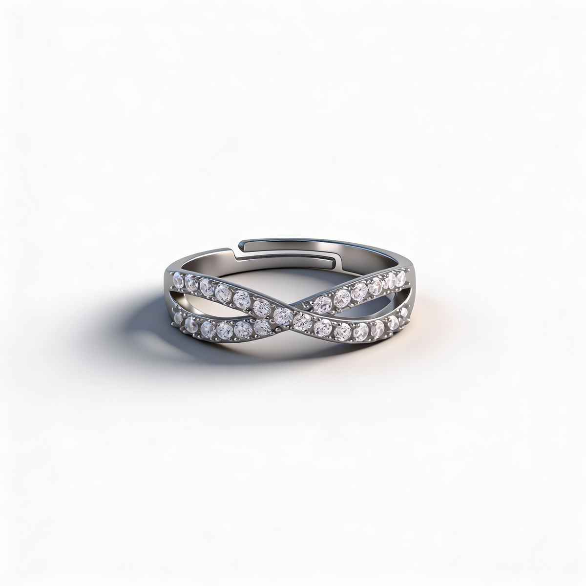 GIVA Silver Infinity Ring