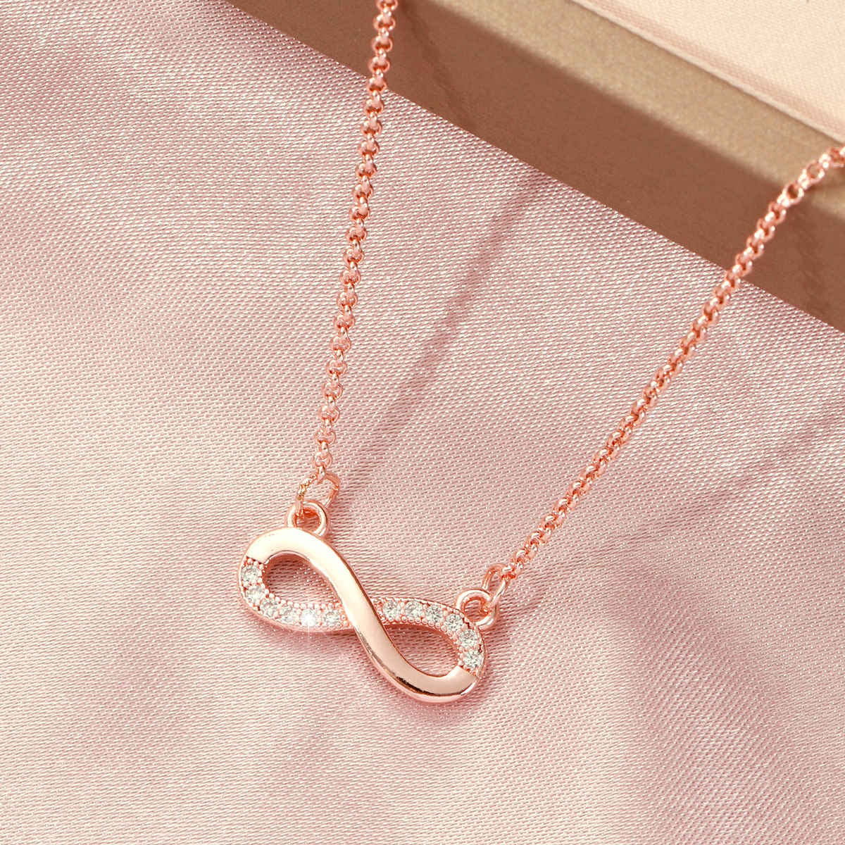 SALTY Infinity Love Necklace and Ear Cuff Jewellery Set