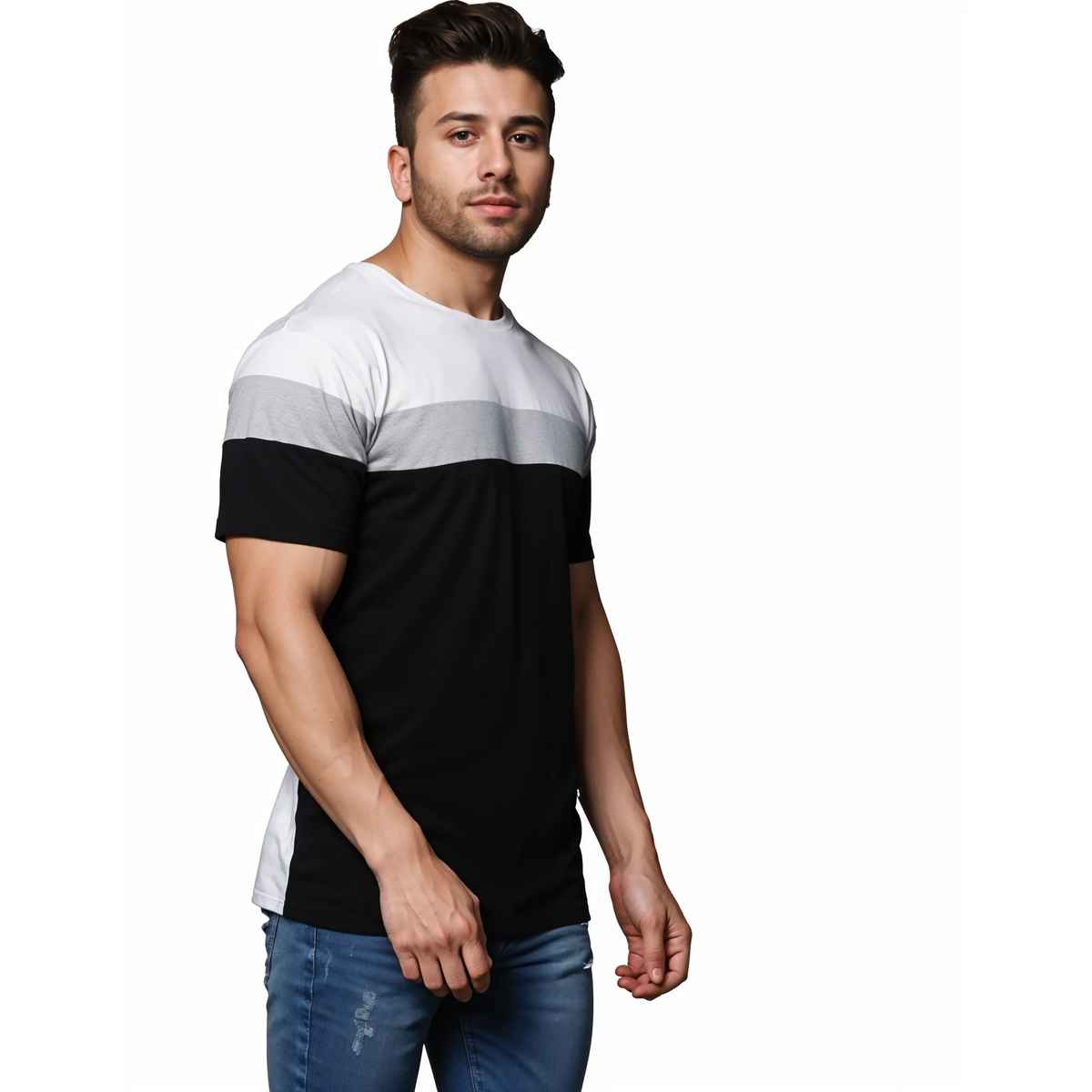 Smartees Men's Printed T-shirt | Style No 32 | White - L