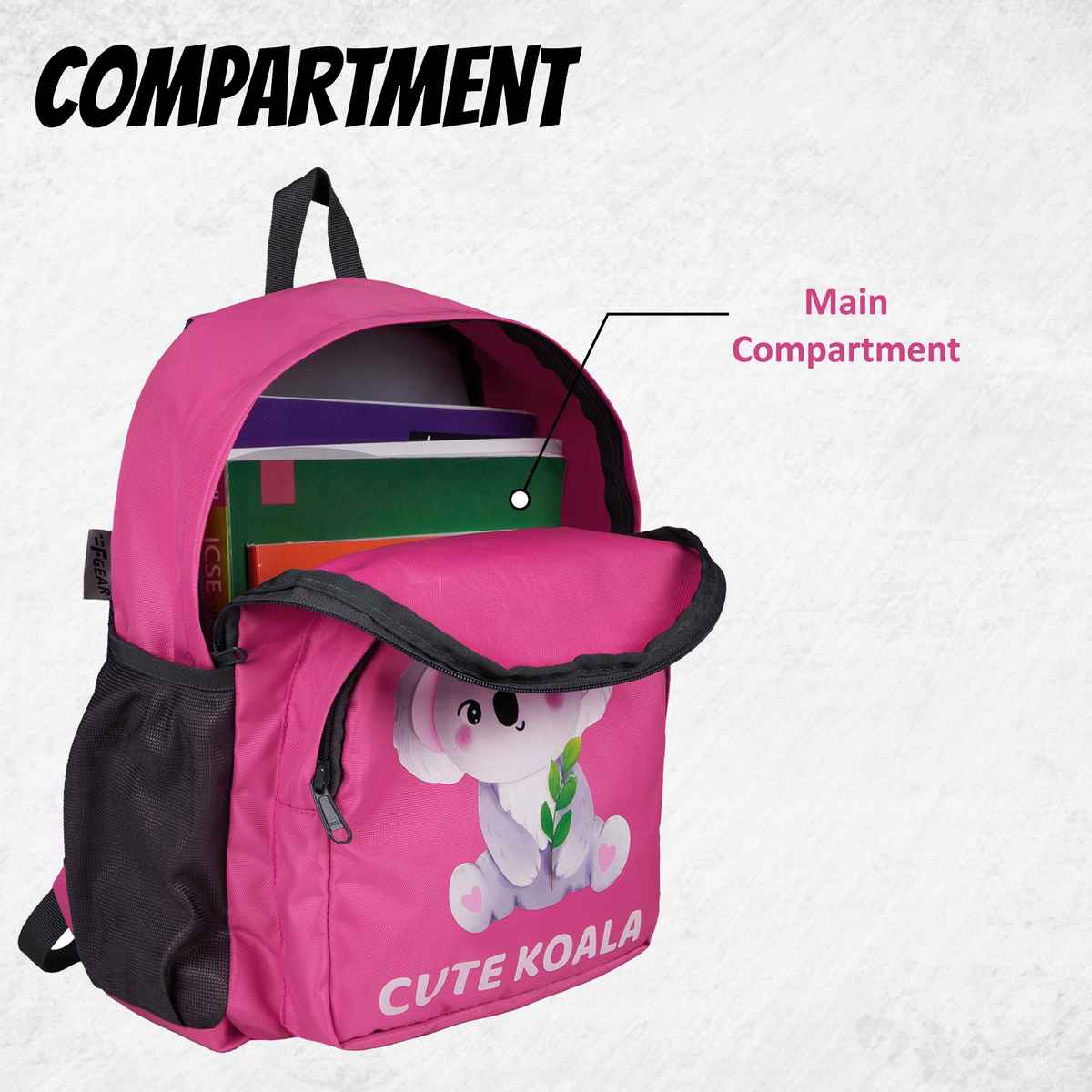 F Gear Unisex Polyester 16 L Backpack | Pink