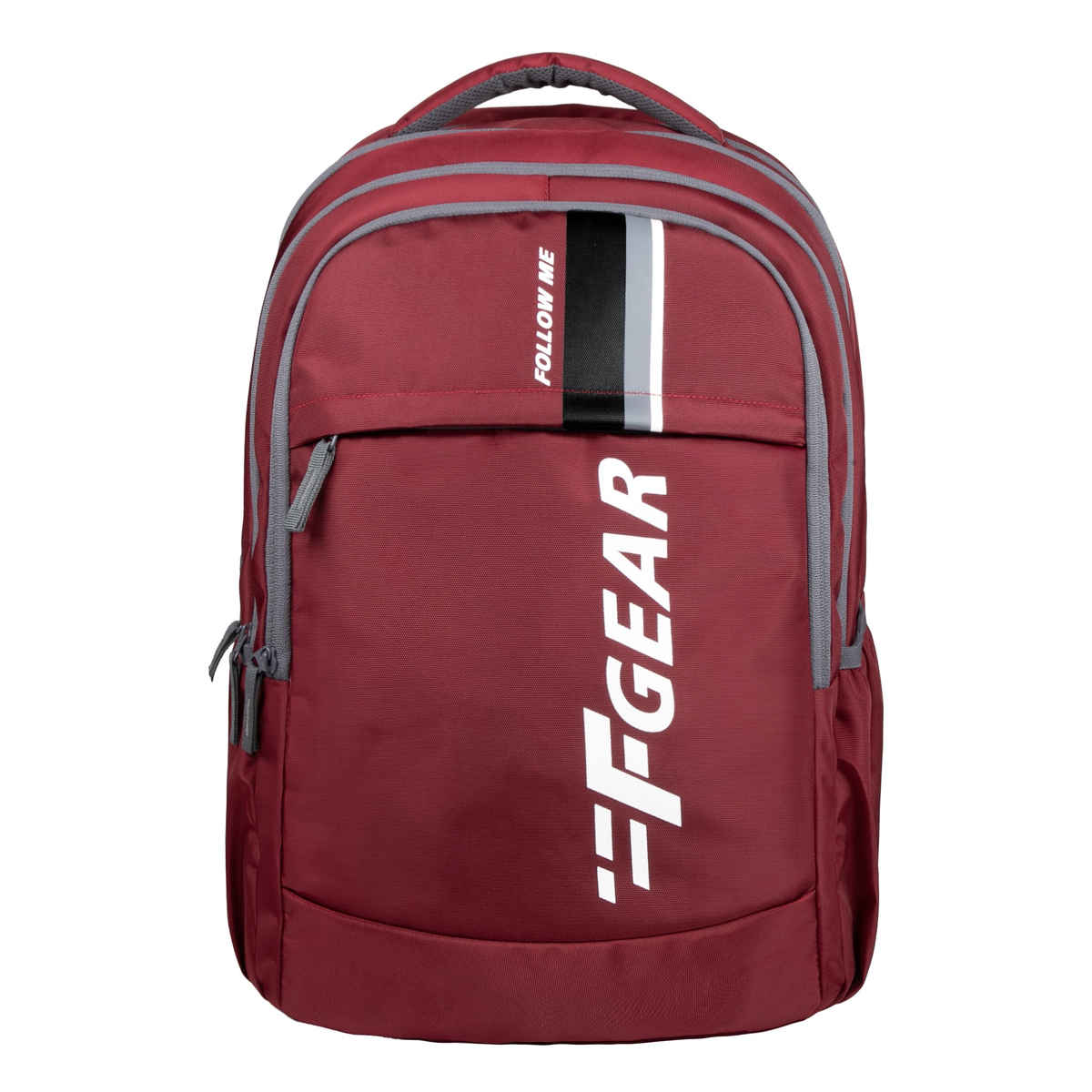 F Gear Unisex Polyester 27 L Padded Grab Handle Backpack | Maroon - M