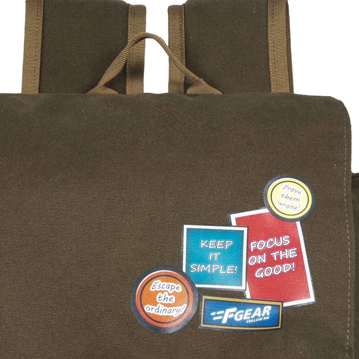 F Gear Unisex Canvas 20 L Laptop Backpack | Brown